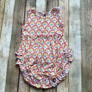 Little Sleepies Rainbow Ruffled Bubble Romper